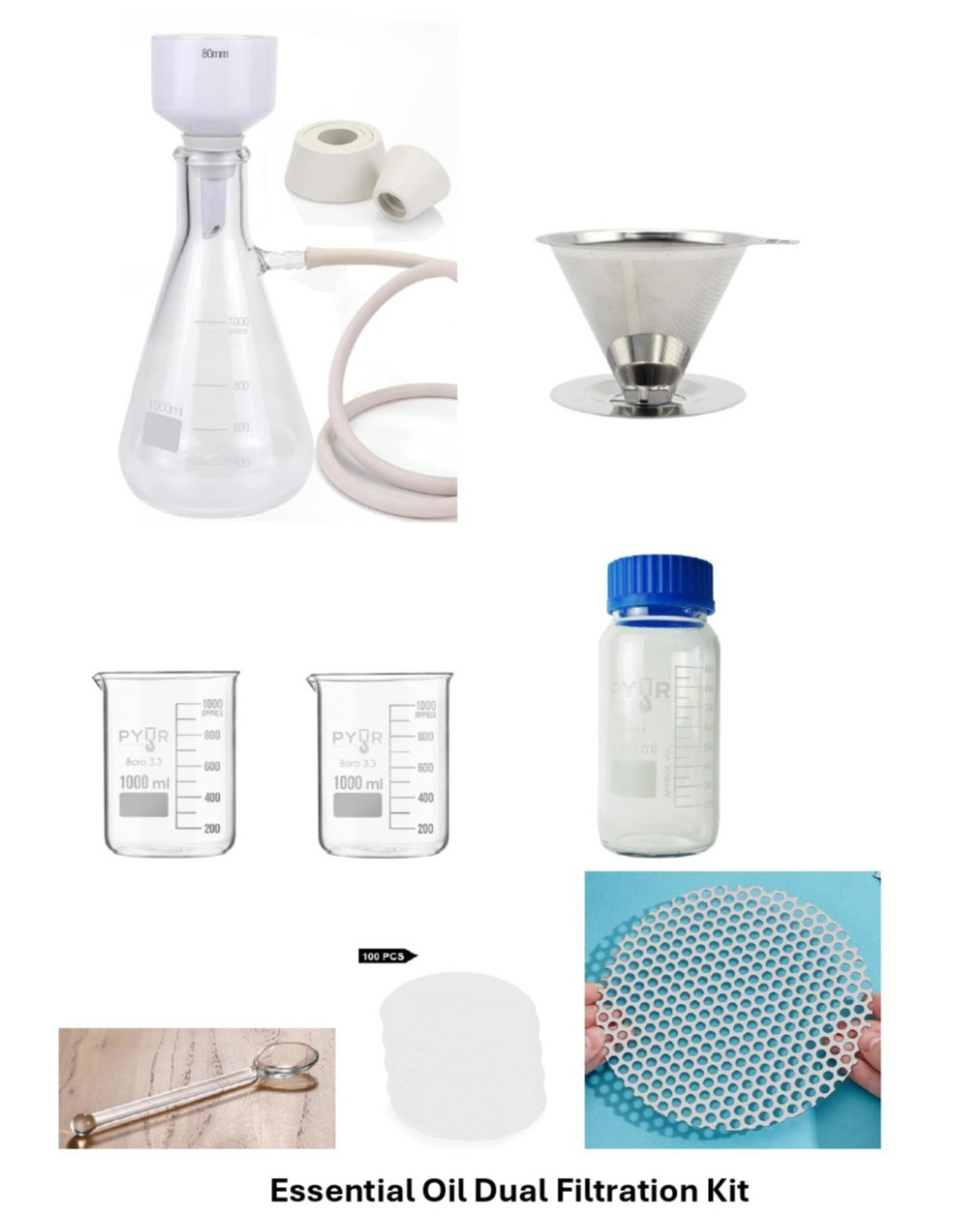 Essential Oil Dual Filtration Kit - Simple RSO and Essential Oil at Home gallery
