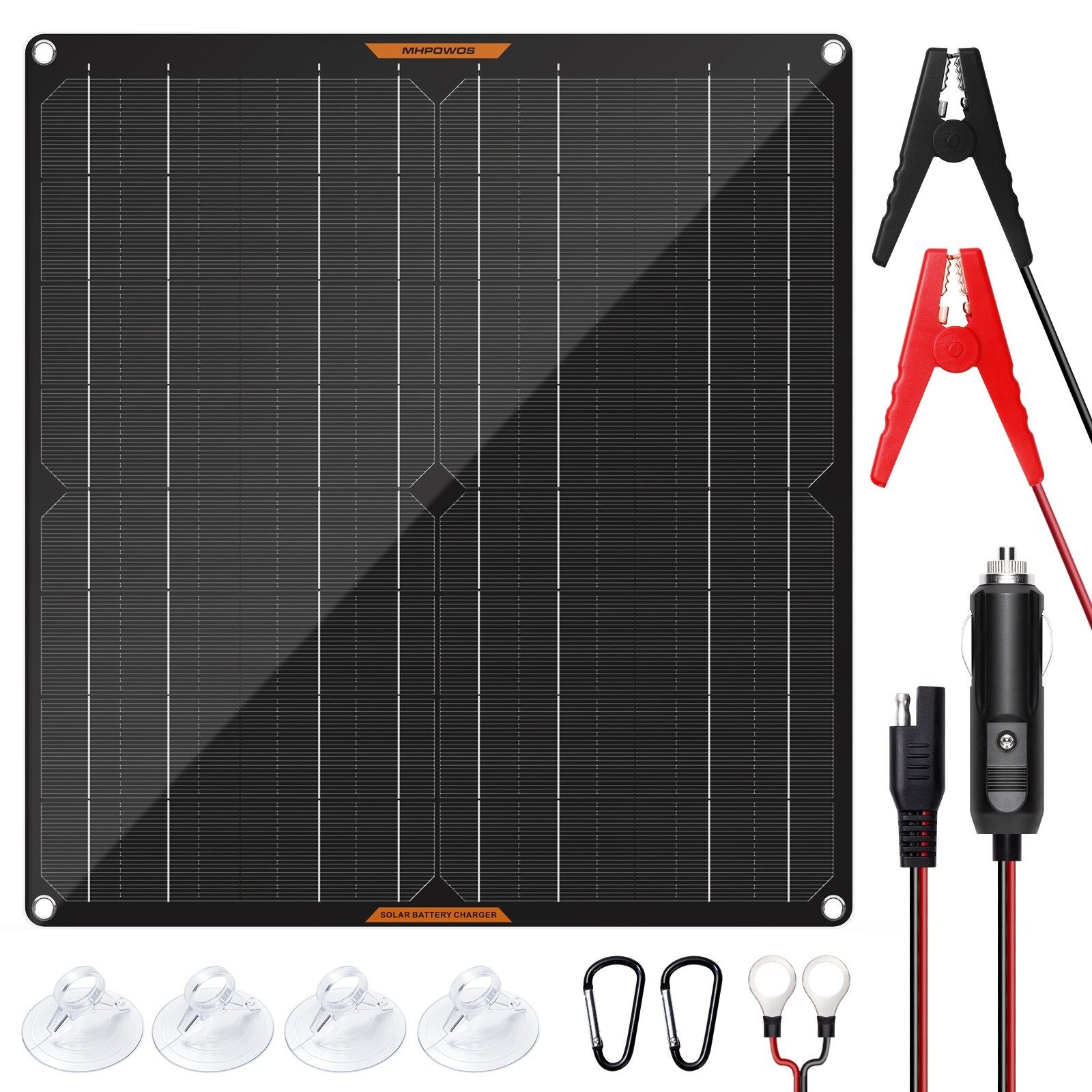 12V Solar Battery Maintainer Trickle Charger for Car Boat RV Trailer Motorcycle gallery