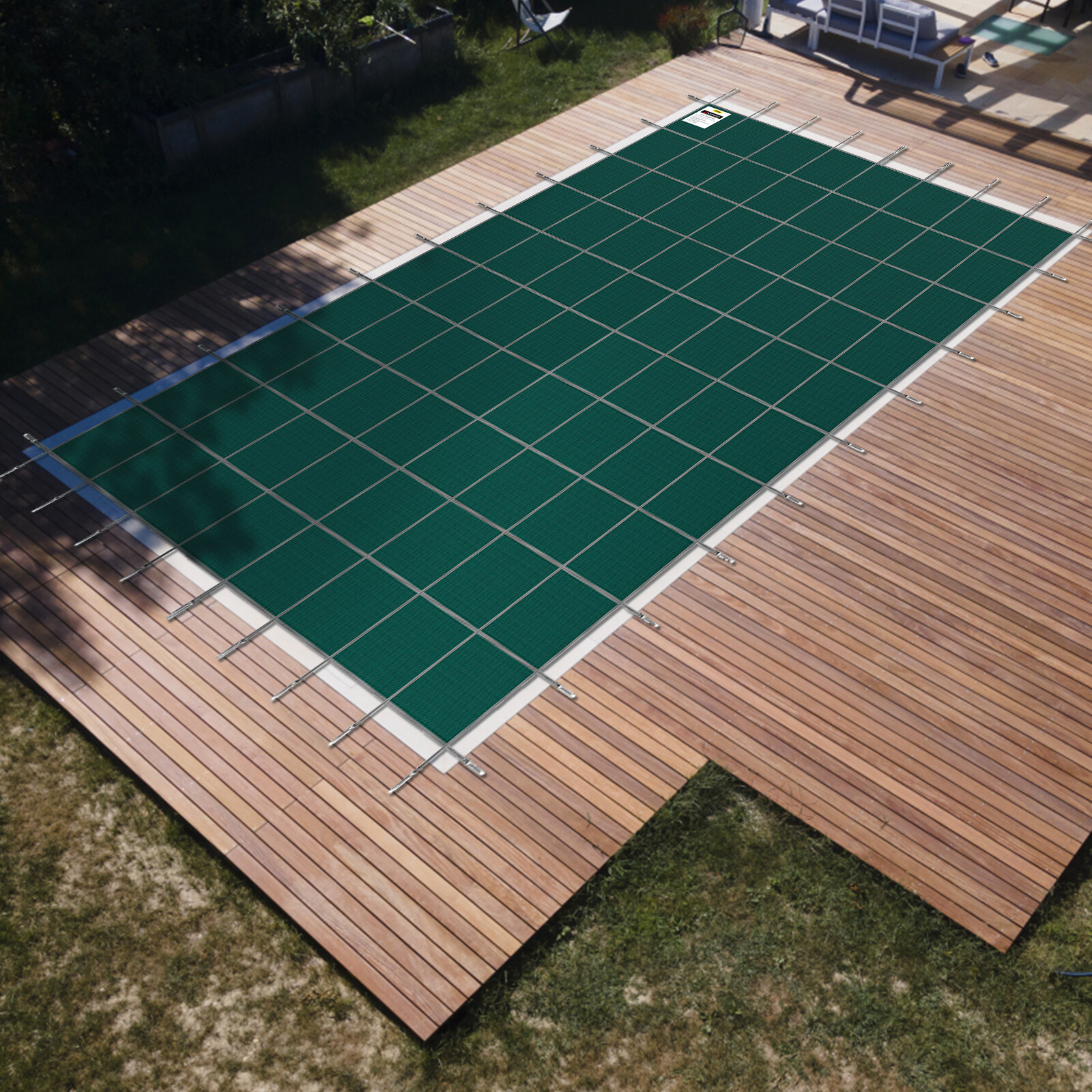 VEVOR Inground Pool Safety Cover Winter Pool Cover 16 x 30 ft with Anchor Tools gallery
