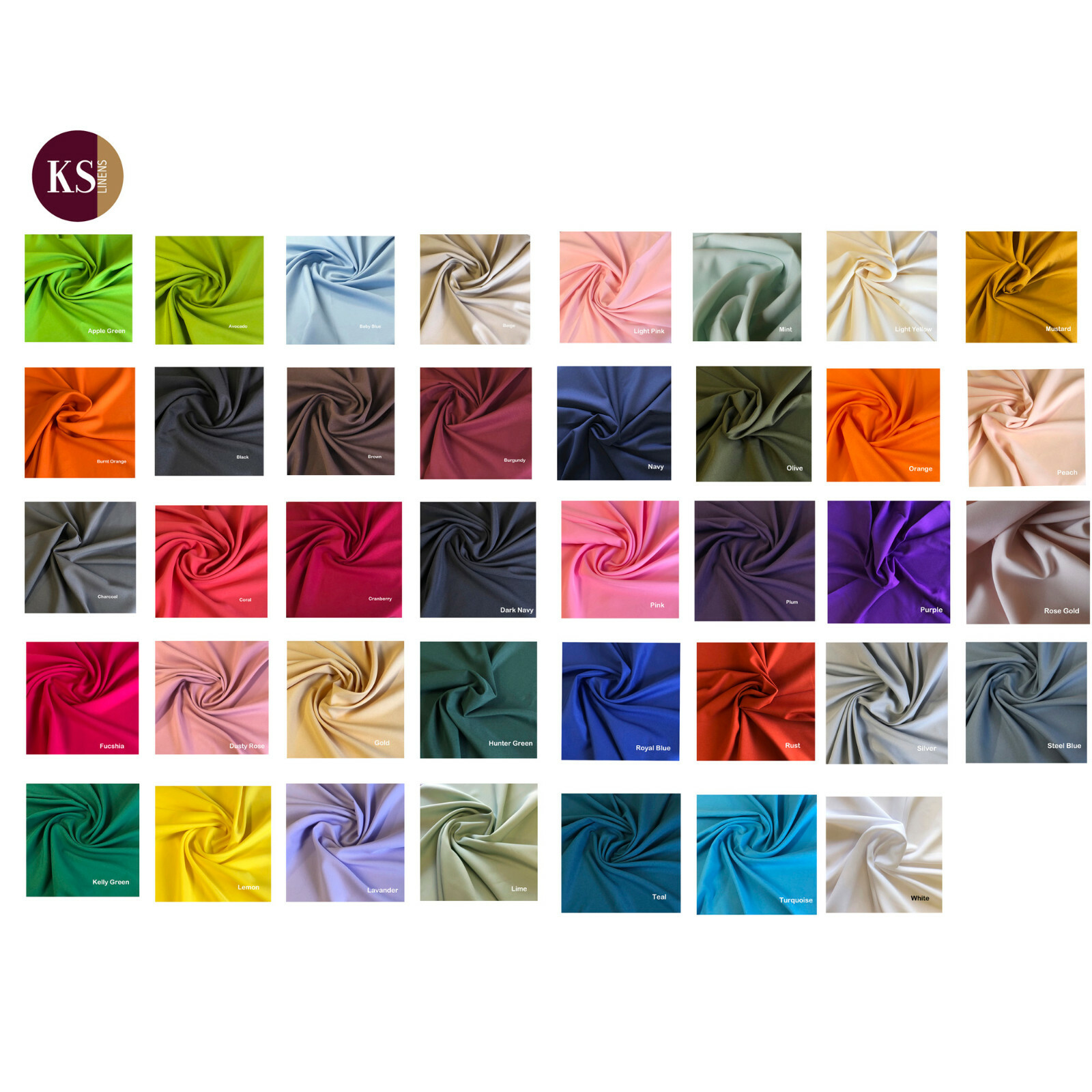 KS Linens 45"x120" Tablecloth for 8'x18" table in Premium Polyester gallery