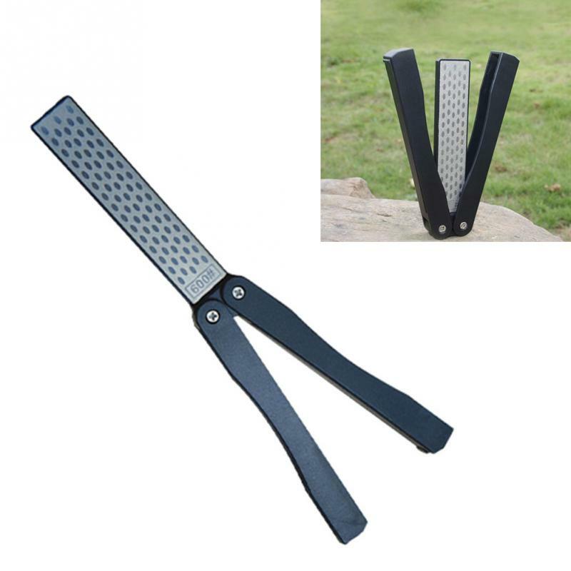 Double Sided Folded Pocket Diamond Knife Sharpening Stone Sharpener Tool gallery