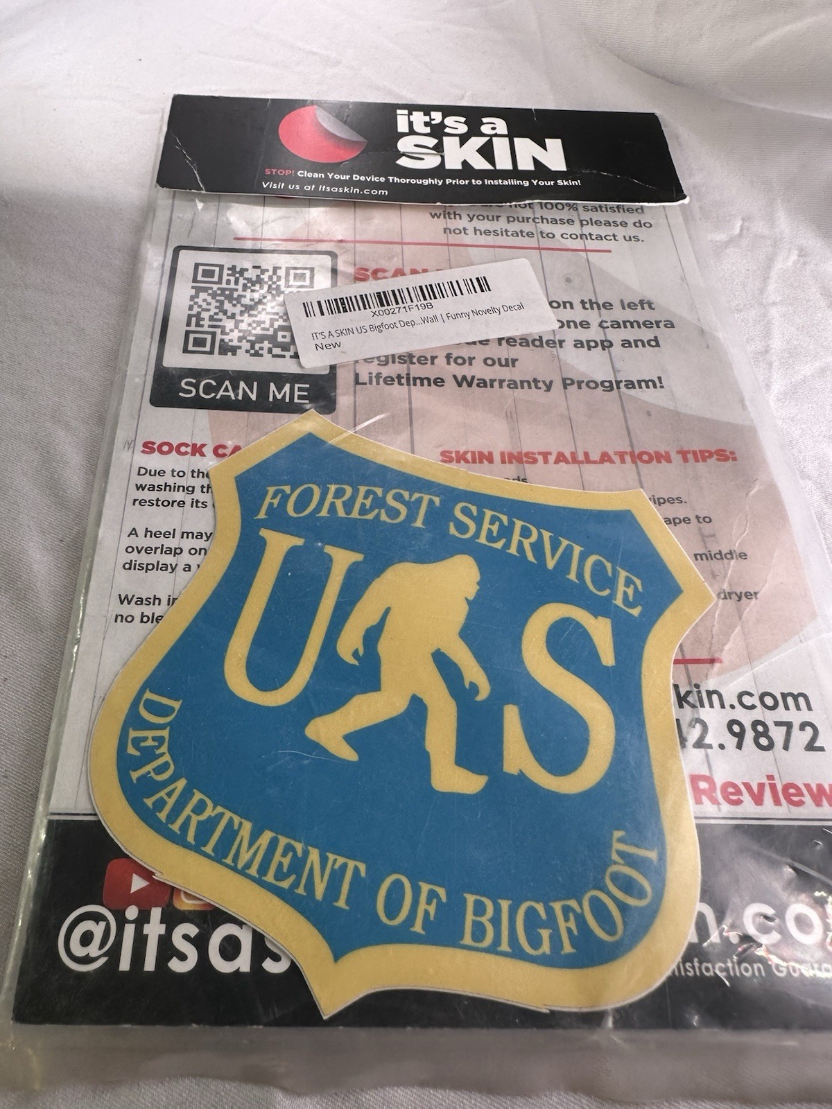 Big Foot Sasquatch Yeti Decal Sticker - Forest Service Department gallery