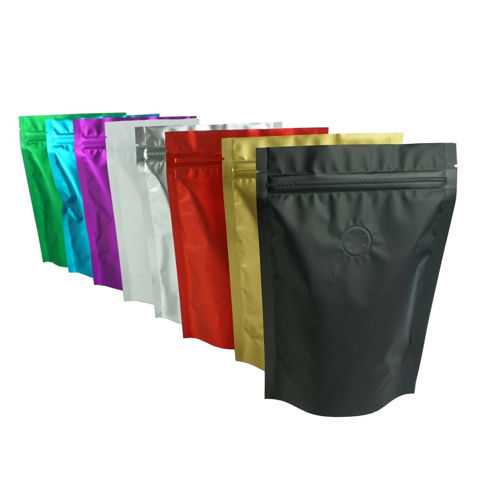 Mylar Coffee Bags, Clear Plastic Window Bags, Packaging Bags with Coffee Valve gallery