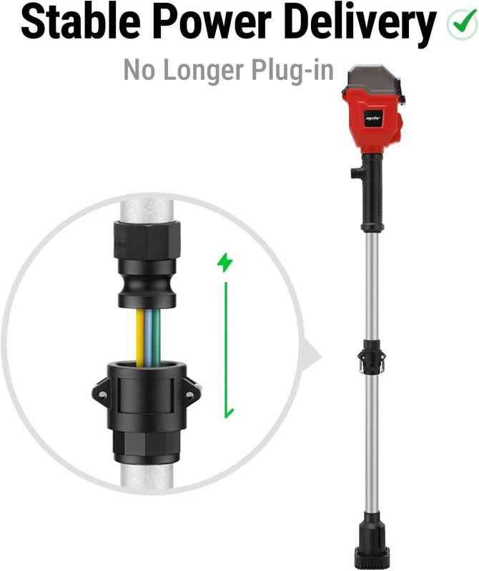 Brushless Stick Water Transfer Pump Compatible with Milwaukee 18V Battery(Tool O gallery