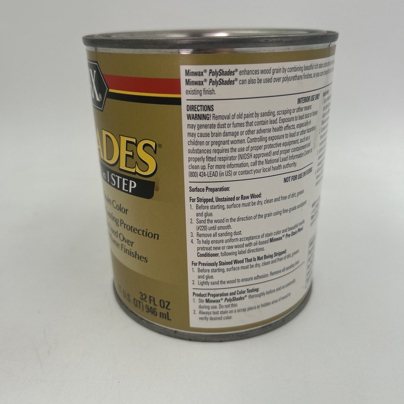 Minwax PolyShades Stain & Polyurethane Tudor Satin 1 Quart gallery