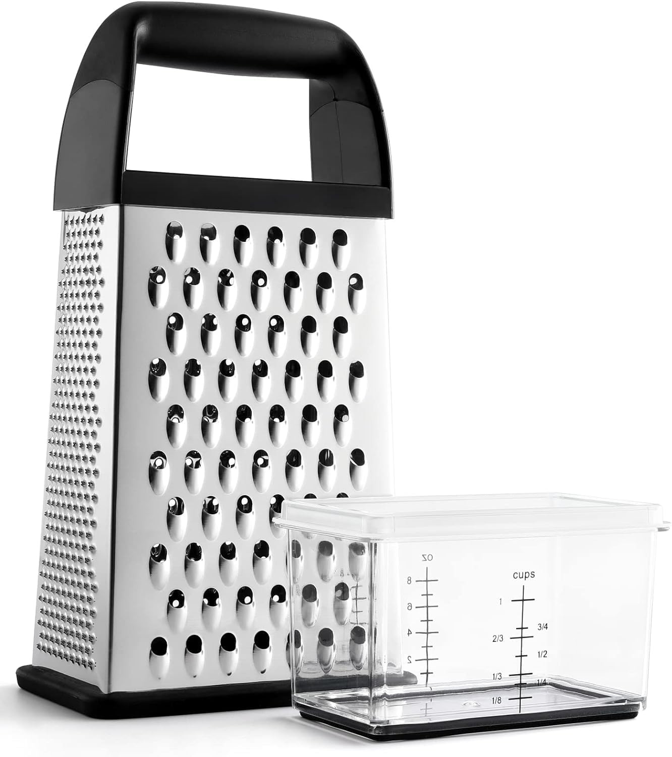 Cheese Grater With Container Box Grater Stainless Steel Graters for Kitchen Chee gallery