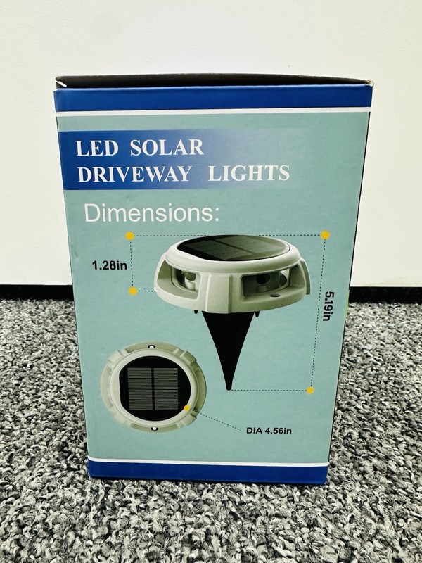 8-Pack LED Dock Lights Solar Powered Driveway Patio Lawn & Garden *NEW* gallery