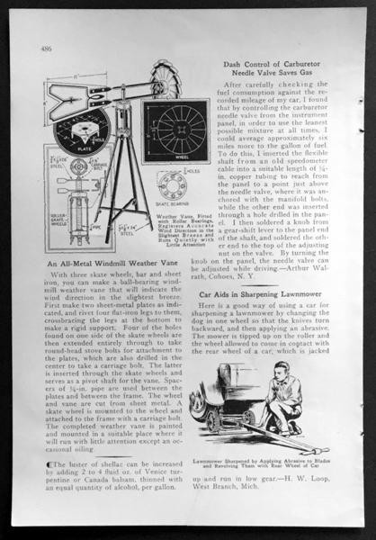 Windmill Weather Vane 1932 HowTo PLANS & Ornamental Wooden Fences designs gallery