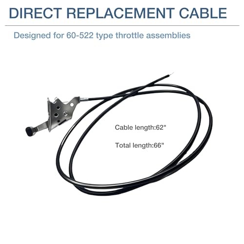 Throttle Control Cable for Lawn Mower, Replacement Mower Engine Speed Control gallery