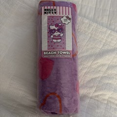 Hello Kitty Super Soft Beach Towel 34in X 64in (86cm X 163cm)
