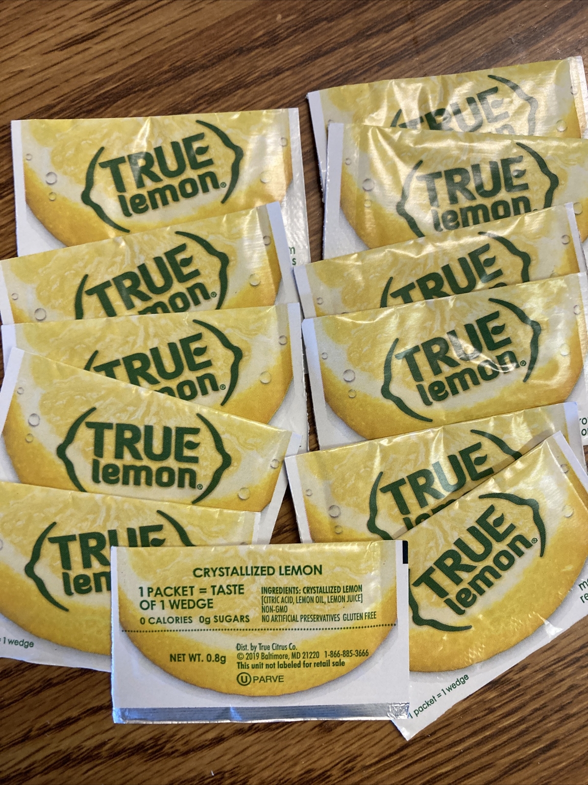12 TRUE LEMON Citrus Water Enhancer Packets 0 Calorie 0 Sugar Crystallized gallery