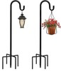 Shepherd Hooks 2 Pack - 48 Inches High 1/2 Inch Thick Adjustable Rust Resistant gallery