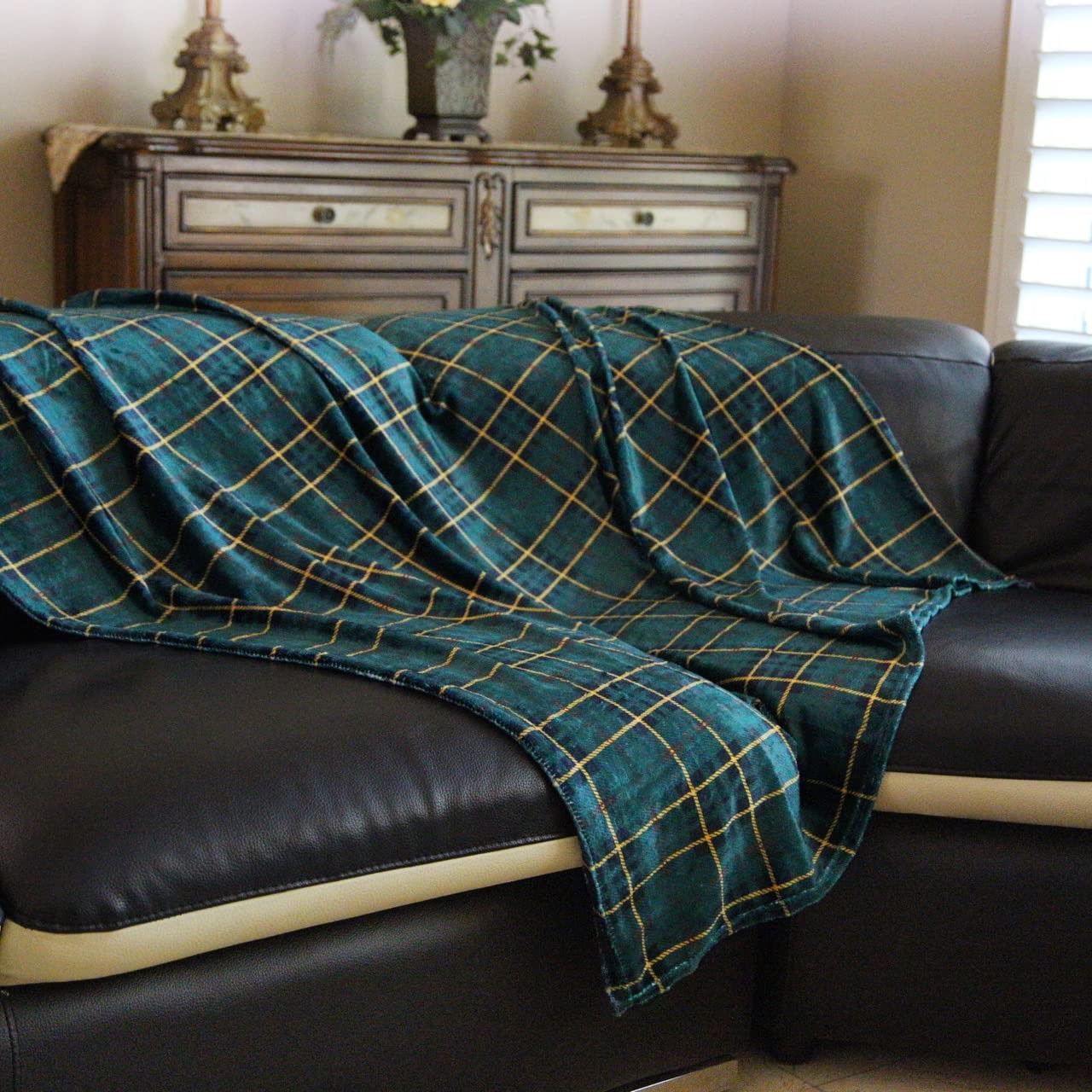 Pattern Fleece Blanket Plush Throw 50" x 60" - Tartan Plaid gallery