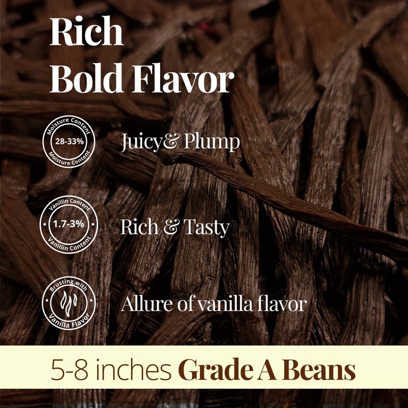 Whole Vanilla Beans Grade A, Vanilla Beans For Vanilla Extract & Baking gallery