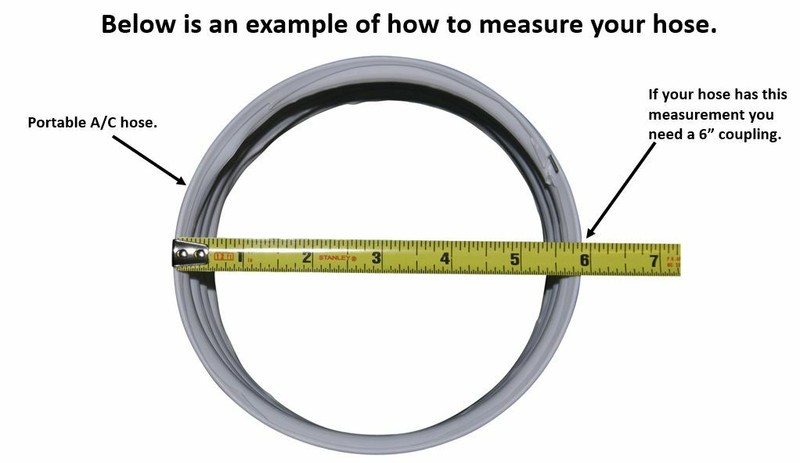 6" Diameter Portable Air Conditioner(AC) Hose Coupling/Connector/Coupler gallery
