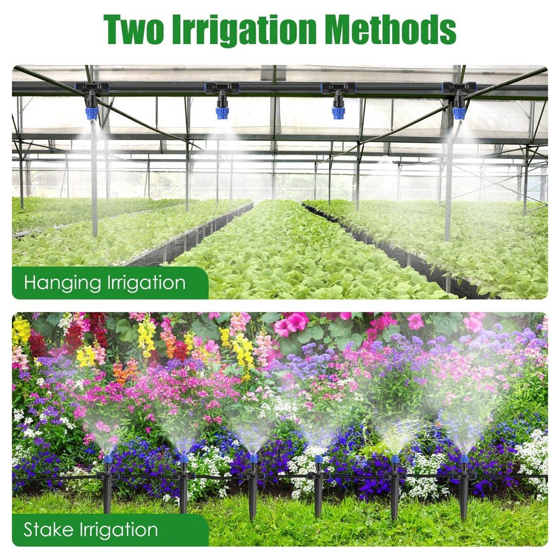 75Ft Drip Irrigation Kit Automatic Watering System with 20pcs Adjustable Nozzle gallery