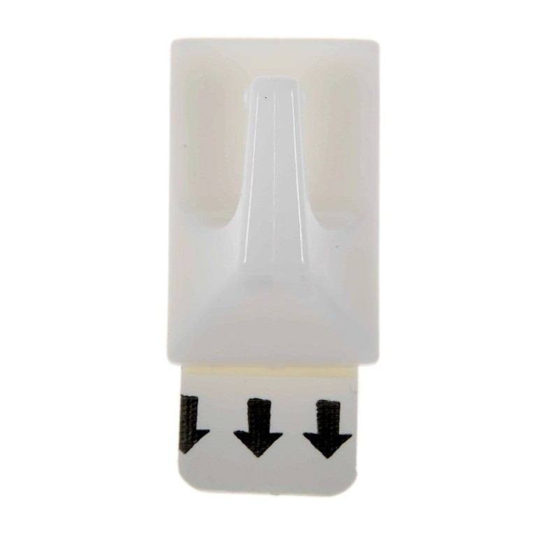 [2X] HyperTough Medium Removable Square Hooks 2-Pk W/Adhesive Strips 2 lb. [B53] gallery