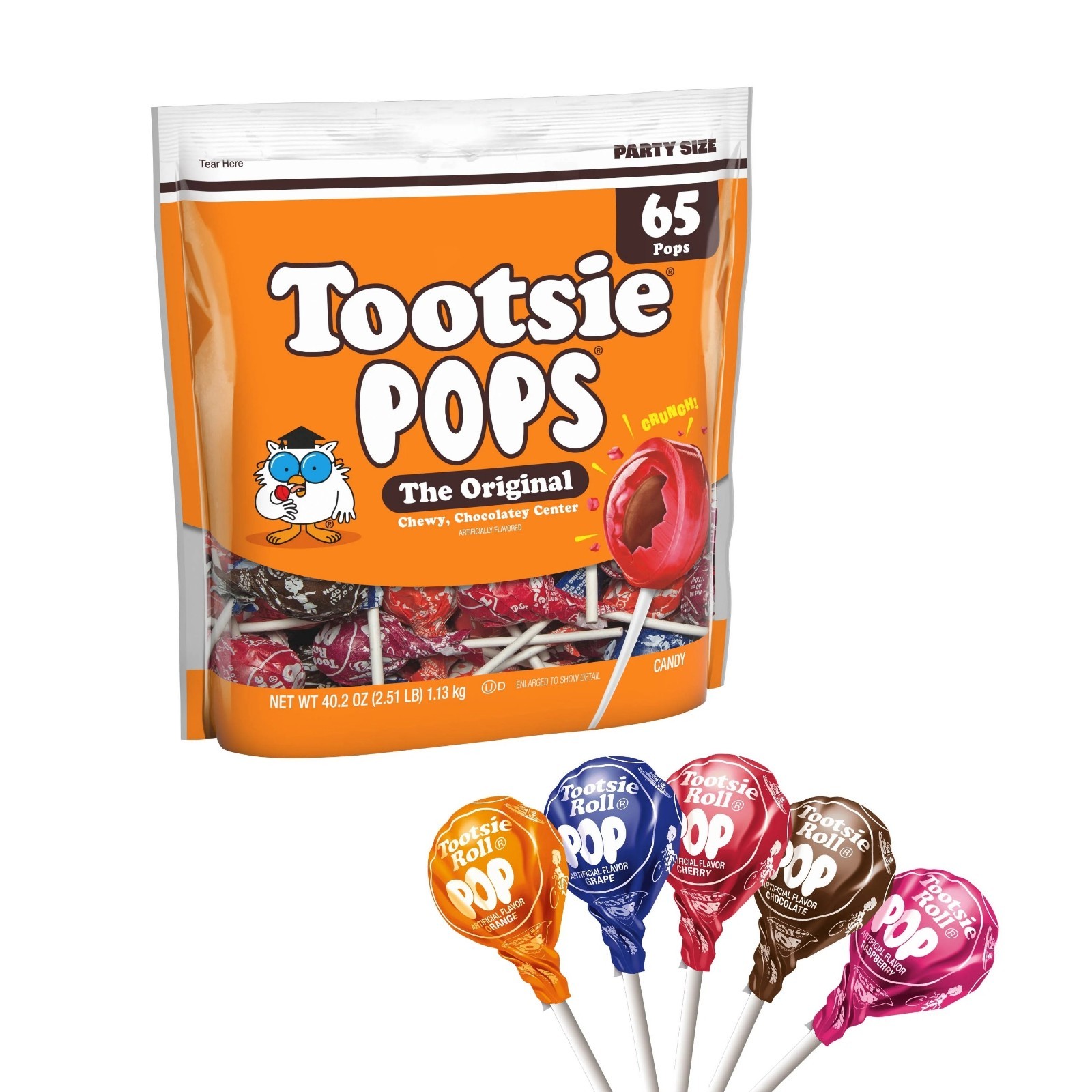 Tootsie Pops Original Assorted Lollipops – Peanut-Free, Gluten-Free, 65-Count gallery