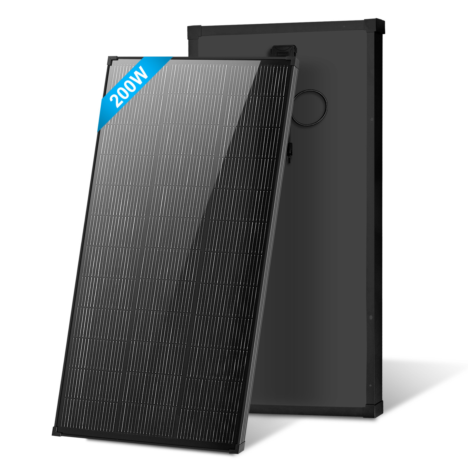 AeternaSol 200W Mono Solar Panel N-Type 18V 18BB RV Camper Boat Off-Grid Battery gallery