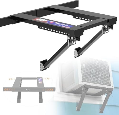 Window AC Bracket Holds 300 lbs, Adjustable 28.9-45.4" for Single/Double Hung gallery
