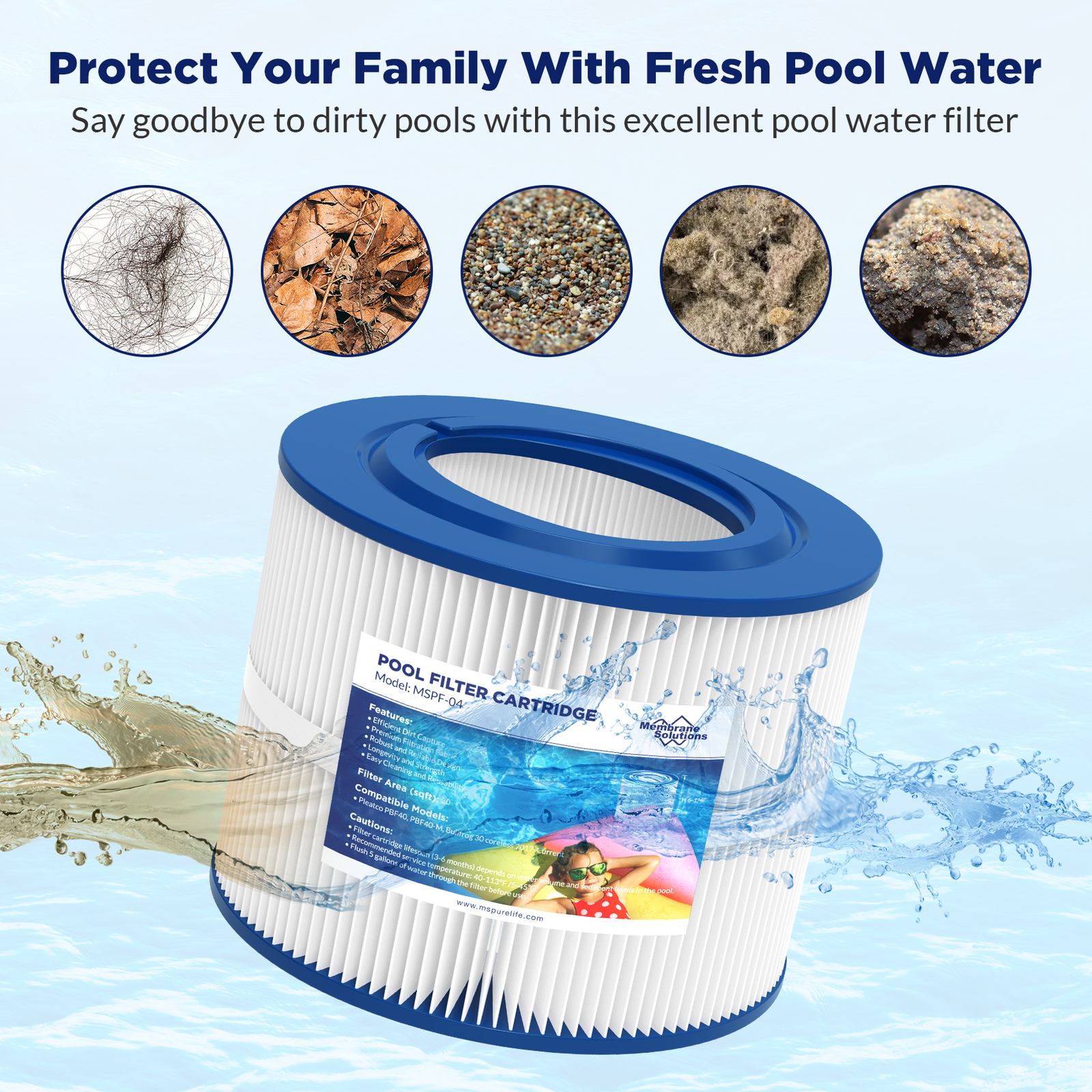 2 Pack Hot Tub Pool Spa Filter for Bullfrog Wellspring 30 Coreless 10-00282 gallery