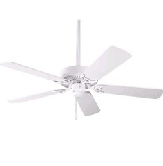 Progress Lighting P2500-30 42″ White Ceiling Fan AirPro Builder Collection ~New
