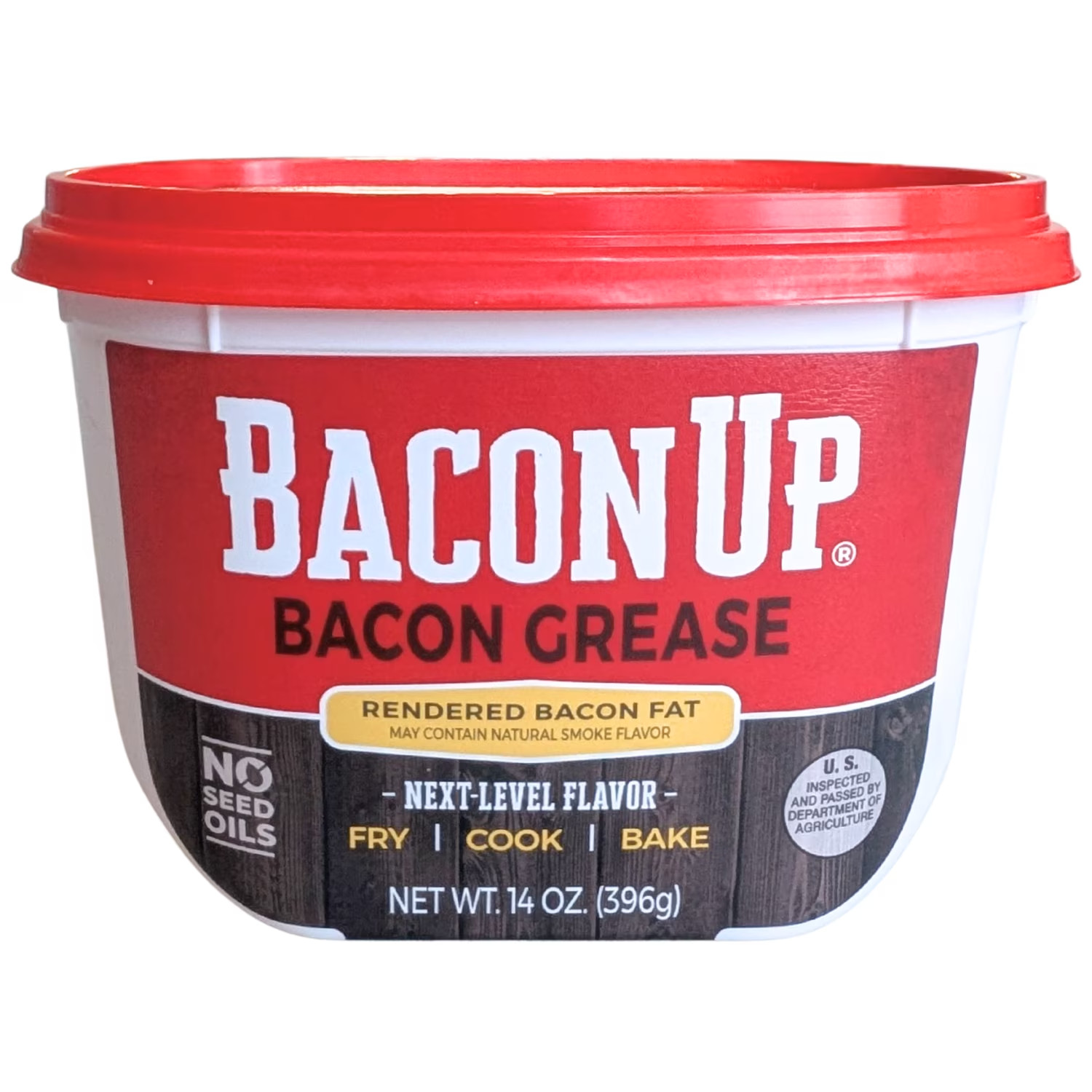 Bacon Up Bacon Grease Rendered Bacon Fat for Frying, Cooking, Baking, 14 ounces gallery