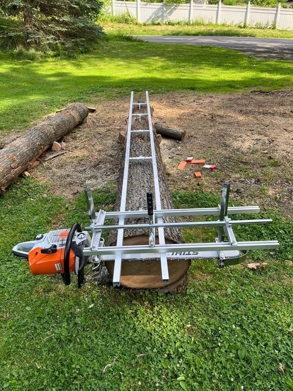 Portable 36" Chainsaw Mill + 9Ft Rail System gallery