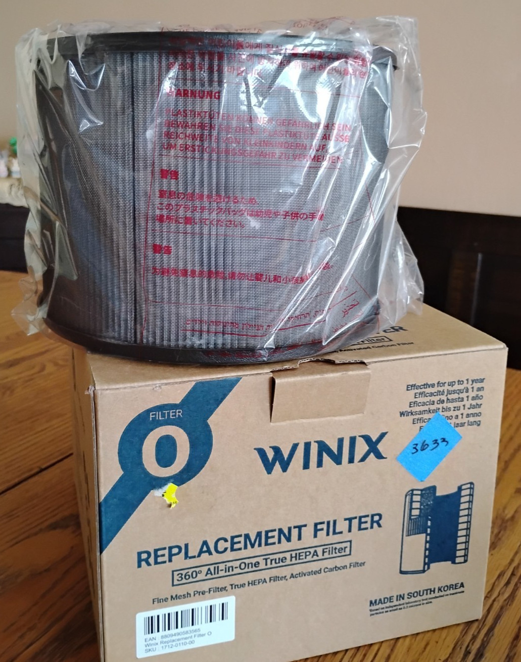Winix Air Purifier Replacement Filter O 360 All-in-One True HEPA 1712-0110-00 gallery
