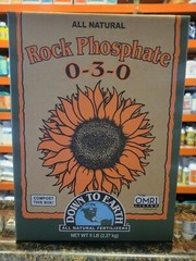 Down To Earth All Natural Rock Phosphate Fertilizer 5 Lbs. Box 0-3-0 OMRI Listed