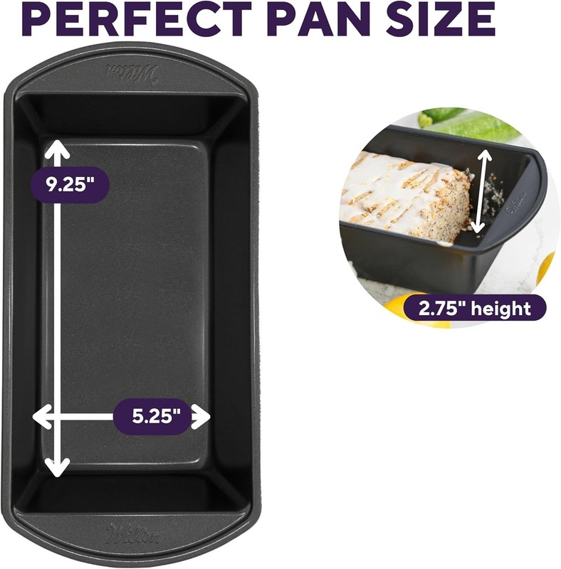 Large Rectangular Non-Stick Loaf Pan - 9.25x5.25 Inch for Perfect Baking Results gallery