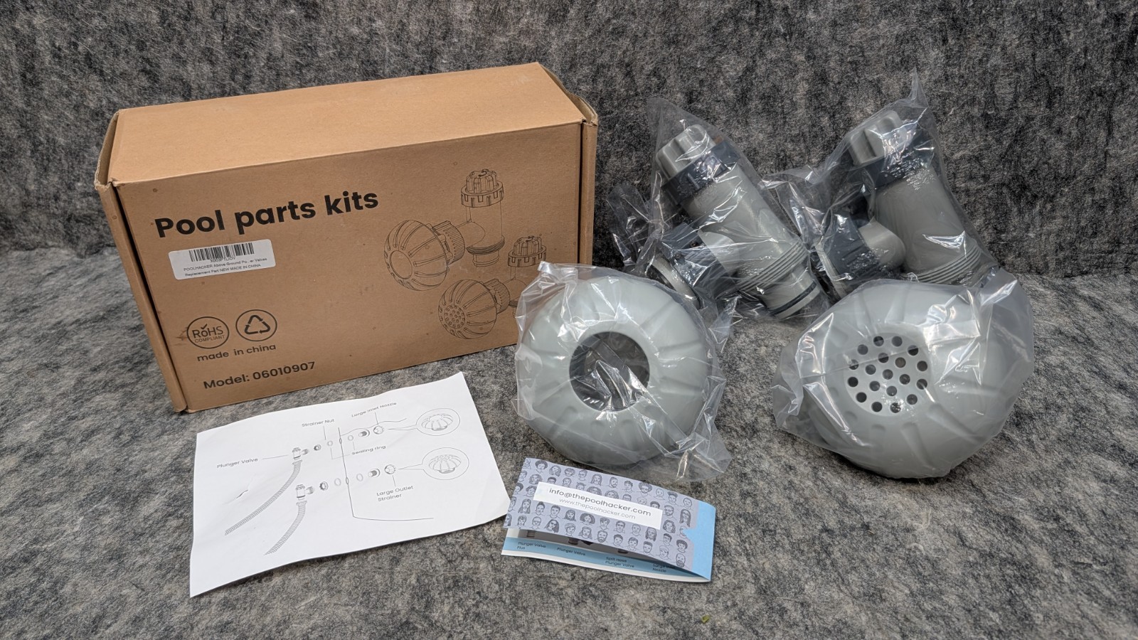 POOLHACKER Above Ground Pool Inlet and Outlet Ports Replacement Part Kit gallery