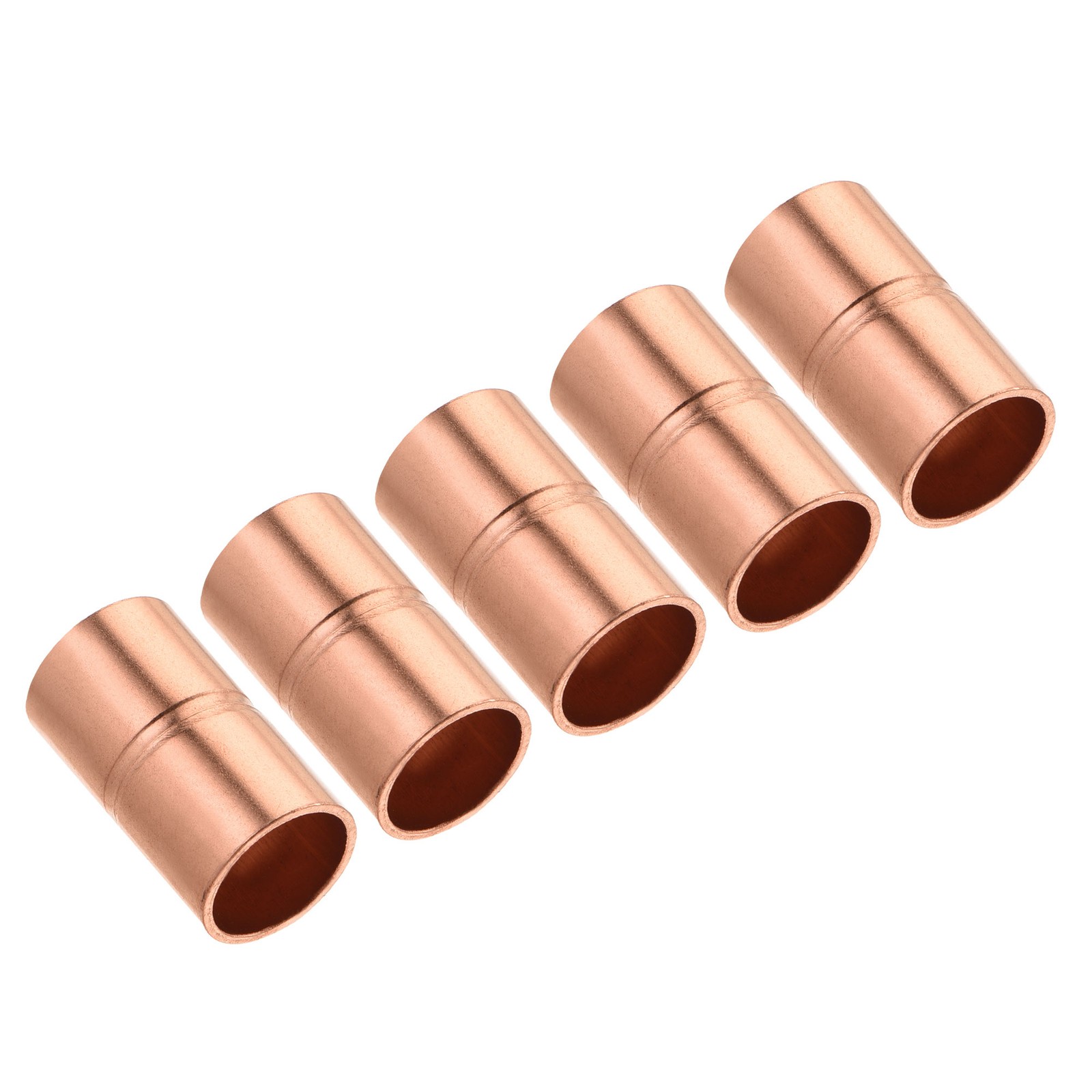 5Pcs 5/16" ID Straight Copper Coupling Fittings for HVAC Welding Joint gallery