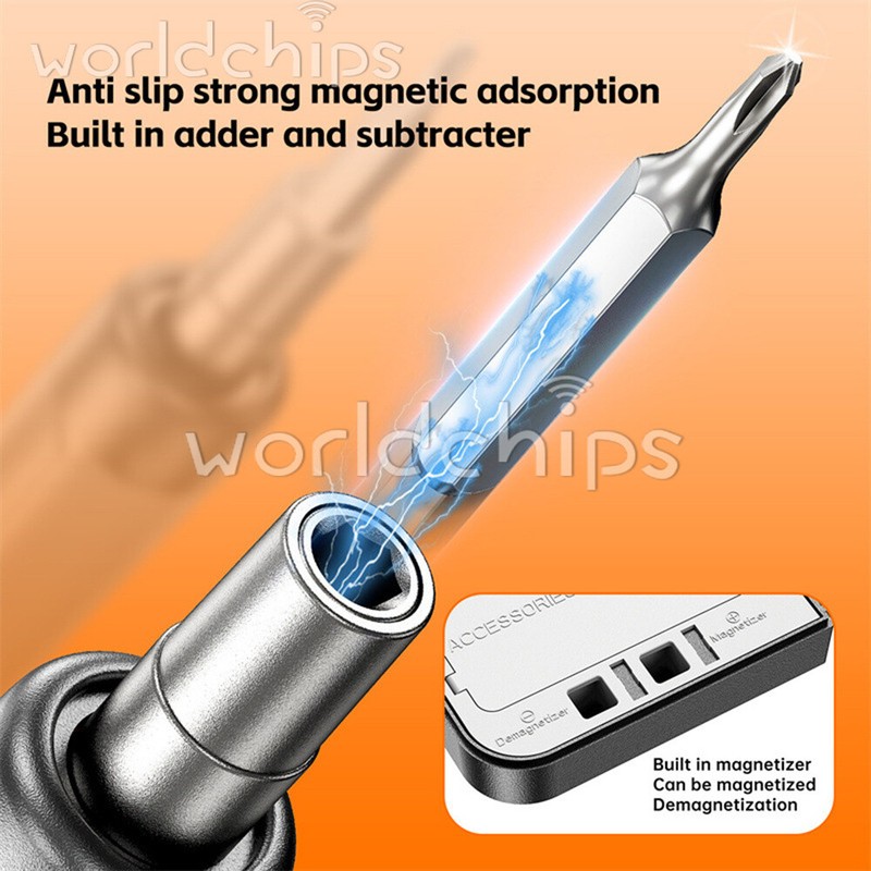 46in1 Mini Precision Electric Screwdriver Set Rechargeable Cordless Screwdriver gallery