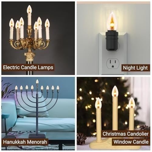 Tupkee LED Flickering Flame Bulb – C7, E12 Base, 0.06 Watt, Flicker Flame LED... gallery