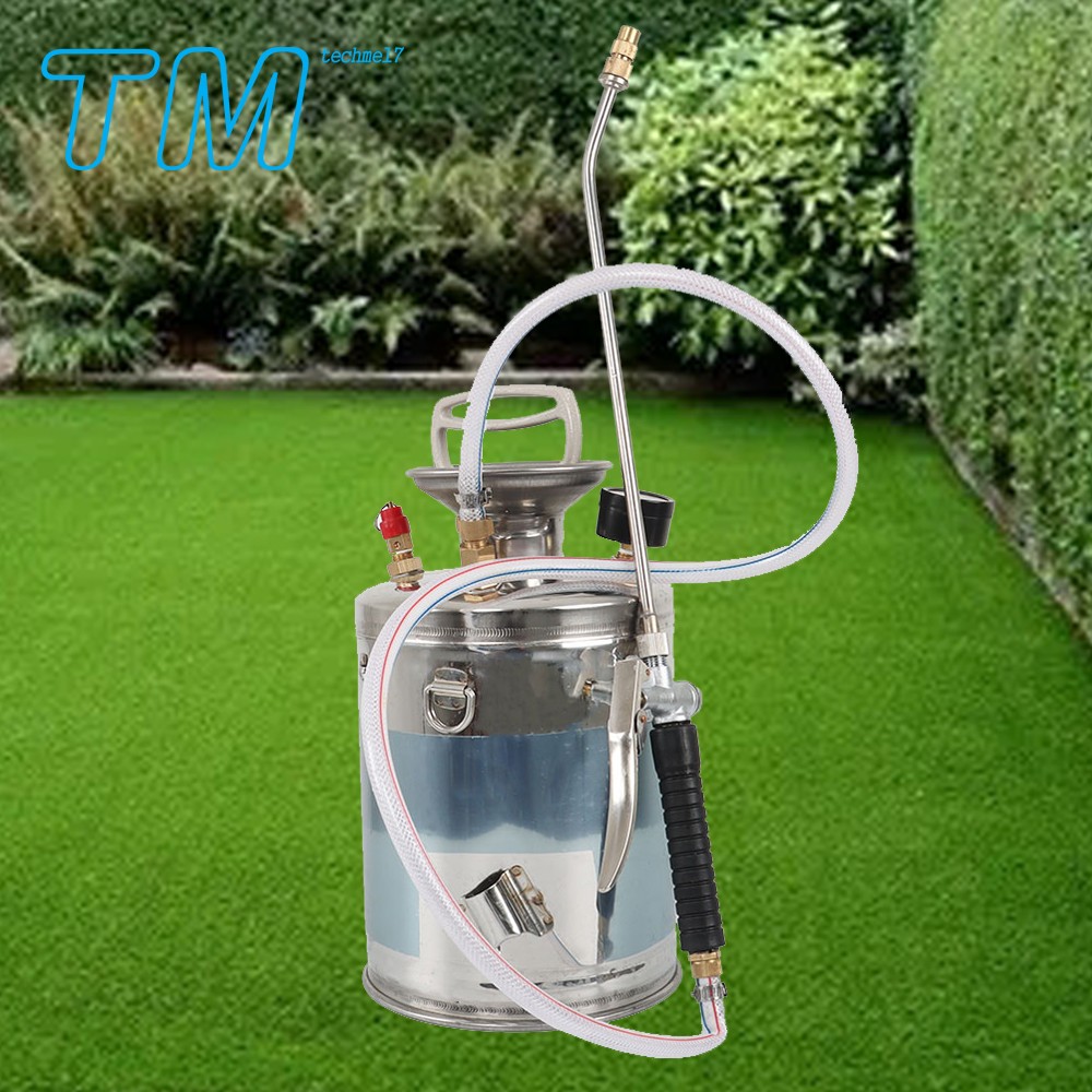 Stainless Steel Sprayer Cleaning Garden 1 Gallon Hand-Pump Sprayer with 3FT Hose gallery