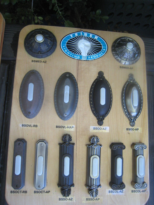 Teiber Craftmade Surface Mount Doorbell Push Button Antique Pewter Vintage House gallery