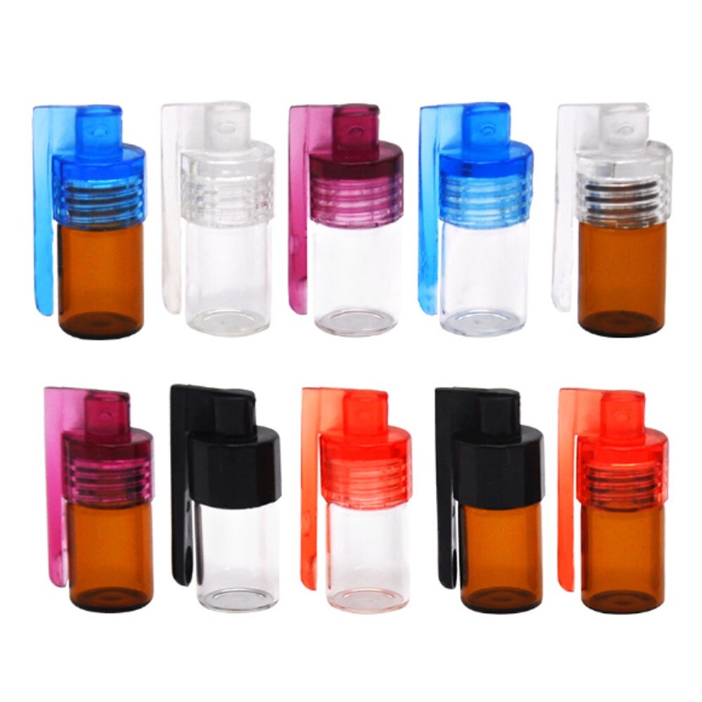 6Pcs Glass Sealed Storage Box With Spoon 180 Degree Flip Party Dispenser Bottles gallery