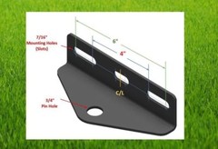 Universal Zero Turn (ZTR) Mower Trailer/ Tow Hitch 4″/6″ mt – 3/4″ pin hole (BH)