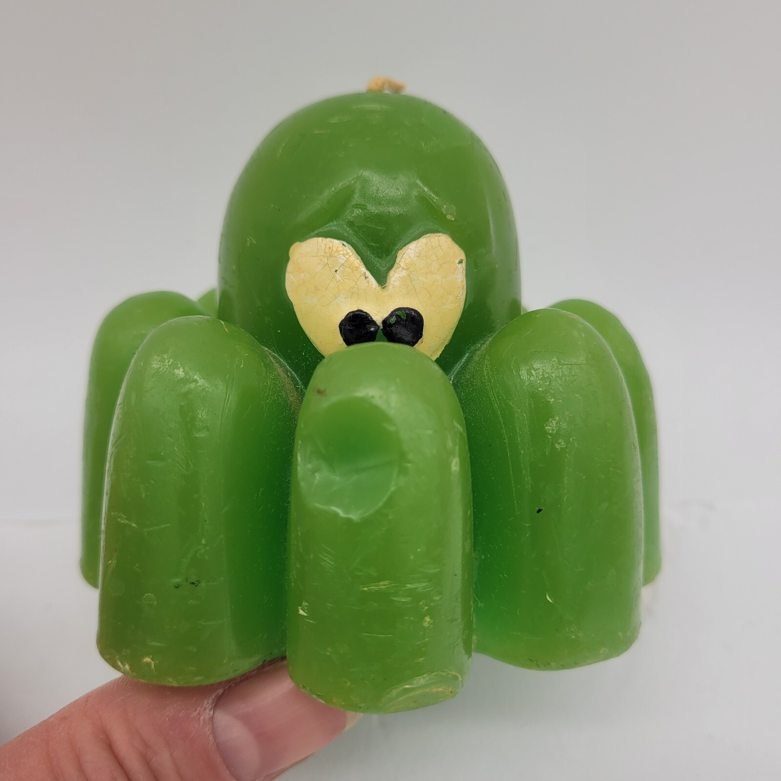 Vintage Hallmark Green Octopus Monster Candle Novelty Decorative 2.75" gallery