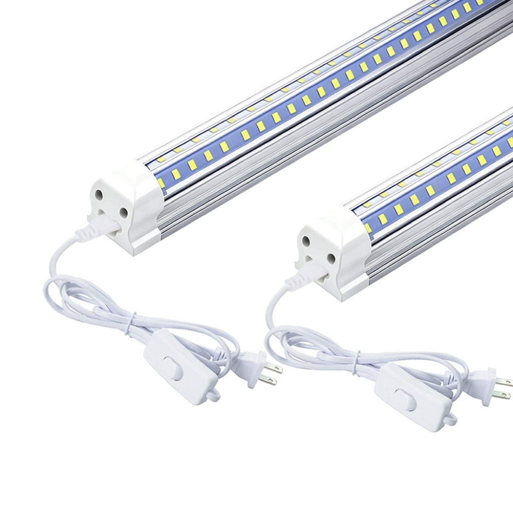 T8 2ft 3ft 4ft 5ft 6ft 8ft LED Shop Light Fixture 6500K Garage Tube Light Bulbs gallery
