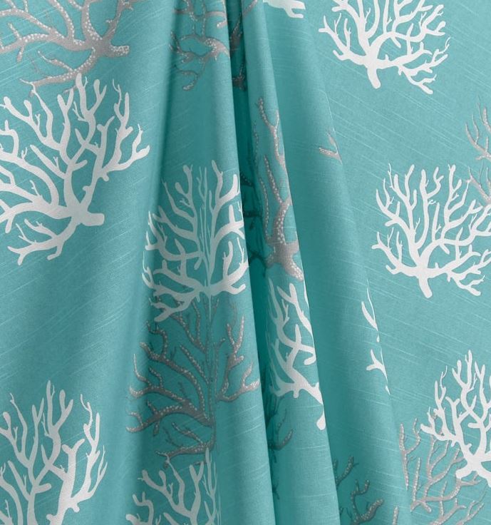Aqua Turquoise Spa Blue Table Runner Coral Reef Nautical Coastal Decor Linens gallery