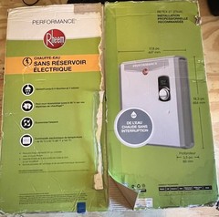 Rheem Performance 27kW Electric Tankless Water Heater, Self-Modulating 5.27 GPM