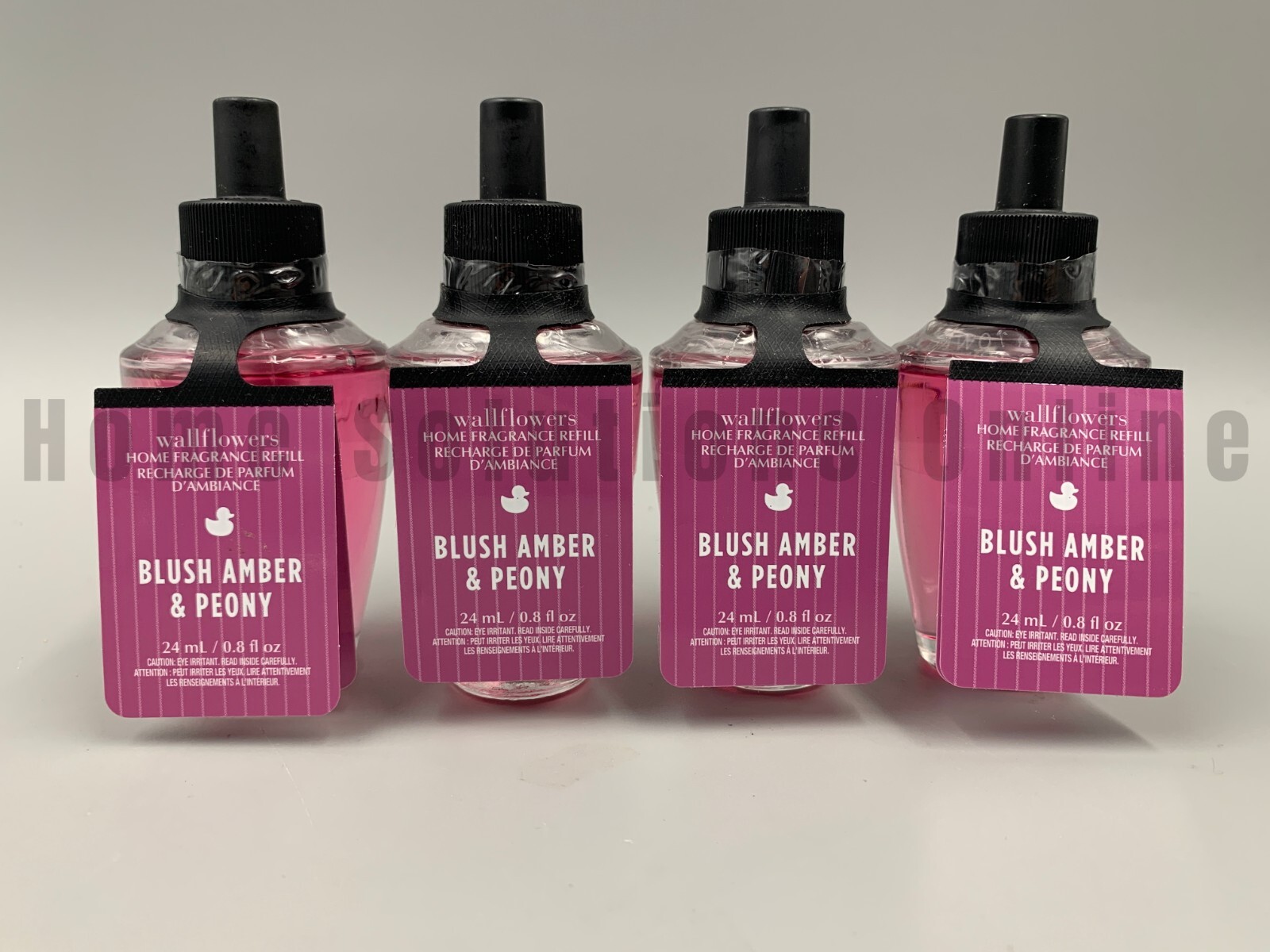 Bath & Body Works Blush Amber and Peony Wallflower Fragrance Bulbs S/4 #6008 gallery