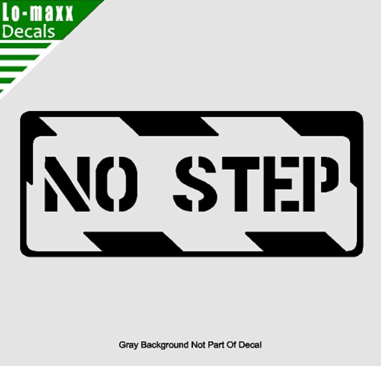 No Step Aircraft Markings Graphic Durable High Performance Die Cut Vinyl Decal gallery