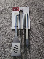 Master Forge BBQ Tool Set Stainless Steel Grill Accessories 3 Pc Gift New Box