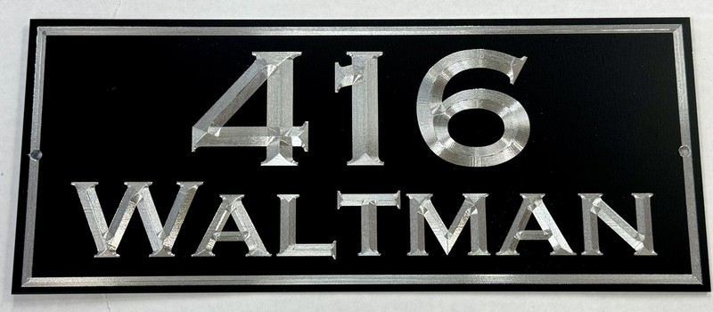 Engraved Custom Reflective House Number Street Address Metal Mailbox 12x5 Sign gallery