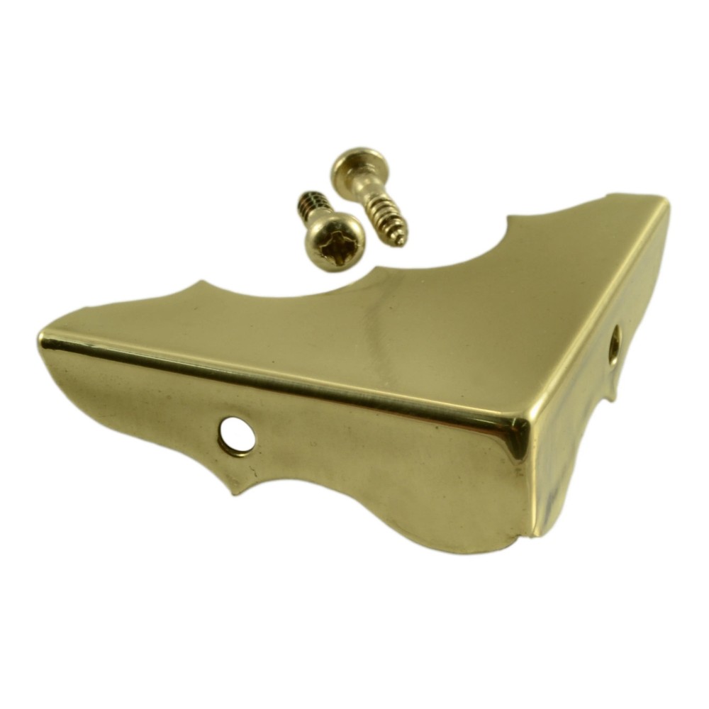 1-1/4" Solid Brass Corner Brace (5 pcs.)