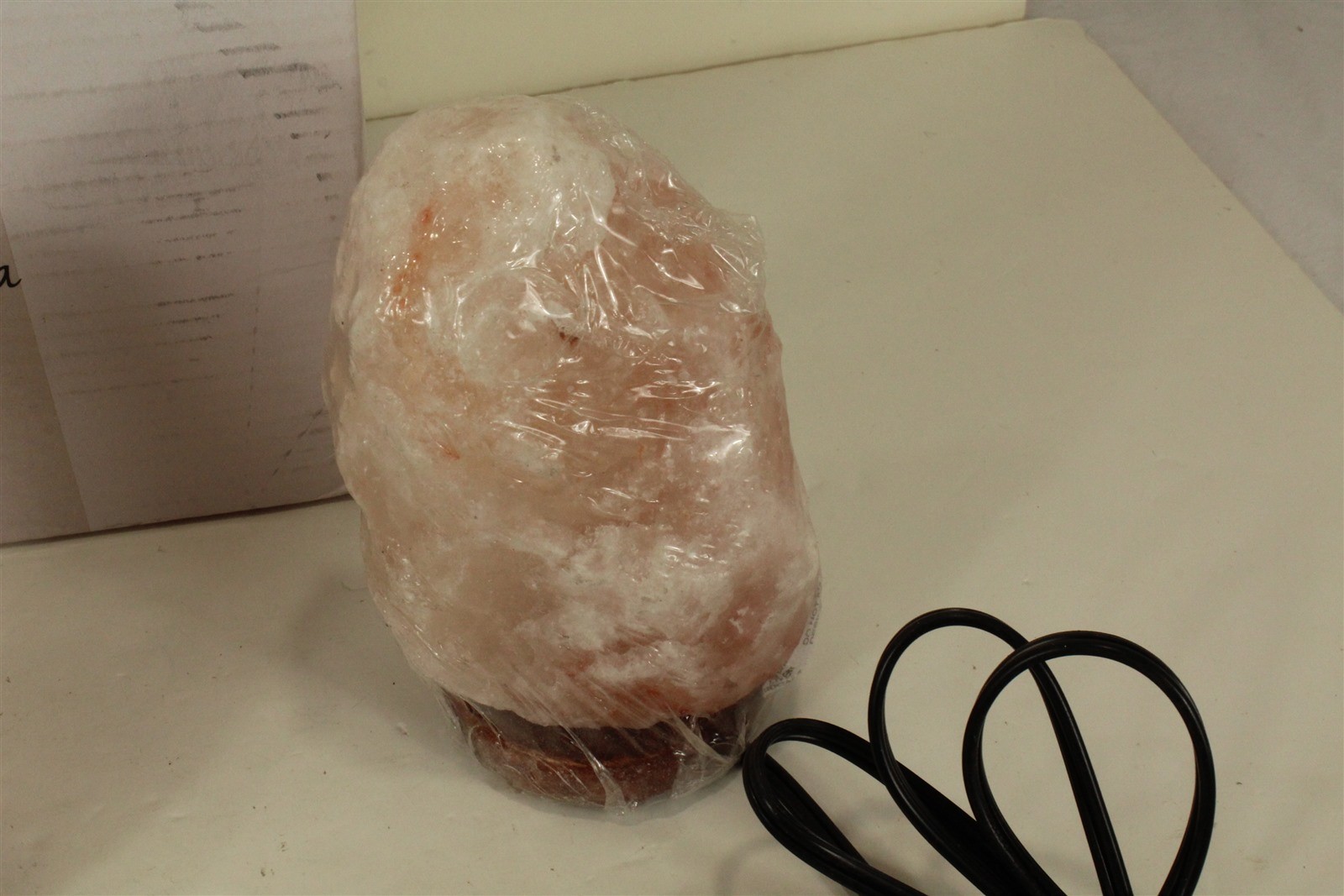 Natural Himalayan Salt Lamp Hand Carved With Elegant Wood Base (Set of 2) gallery
