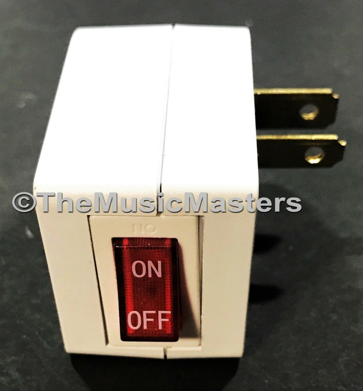 2X Single Outlet AC Wall Plug On/Off LIGHTED POWER SWITCH Electrical Adapter gallery
